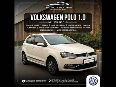 Used 2019 Volkswagen Polo [2016-2019] Highline Plus 1.0 (P) 16 Alloy for sale at Rs. 6,99,000 in Delhi