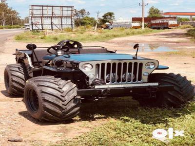 Willy jeep modified by bombay jeeps ambala city open jeep thar modifed