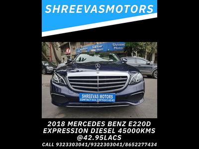 Used 2018 Mercedes-Benz E-Class [2017-2021] E 220d Expression [2019-2019] for sale at Rs. 42,95,000 in Mumbai