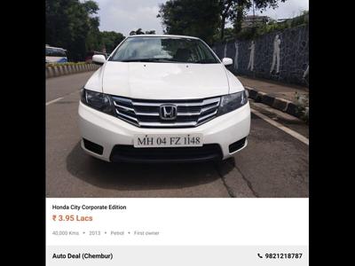 Used 2013 Honda City [2011-2014] 1.5 E MT for sale at Rs. 3,90,000 in Mumbai