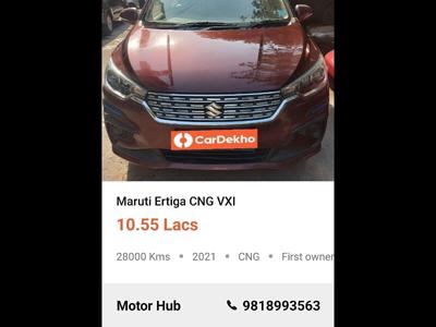 Used 2021 Maruti Suzuki Ertiga [2015-2018] VXI CNG for sale at Rs. 10,45,000 in Delhi