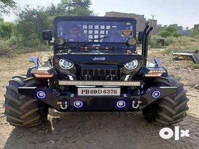 Willy jeep modifed by bombay jeeps ambala city haryana open jeep thar