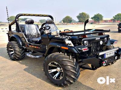 Willy jeep modified by bombay jeeps ambala city haryana open jeep thar