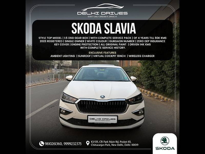 Used 2023 Skoda Slavia [2022-2023] Style 1.5L TSI DSG for sale at Rs. 17,49,000 in Delhi