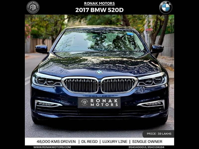 Used 2017 BMW 5 Series [2017-2021] 520d Luxury Line [2017-2019] for sale at Rs. 34,00,000 in Chandigarh