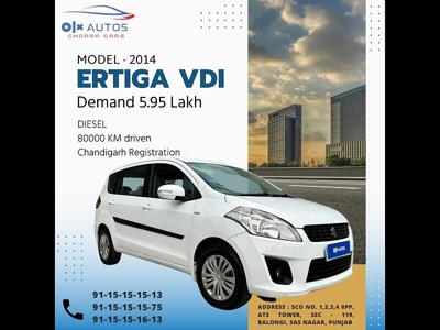 Used 2014 Maruti Suzuki Ertiga [2012-2015] VDi for sale at Rs. 5,95,000 in Mohali