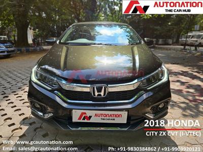 Used 2018 Honda City 4th Generation ZX CVT Petrol [2017-2019] for sale at Rs. 7,95,000 in Kolkat