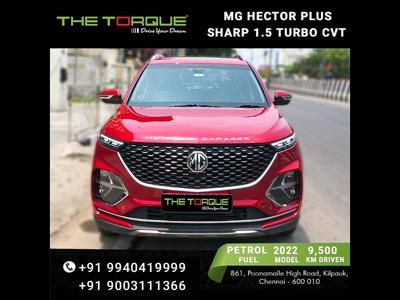 Used 2022 MG Hector Plus [2020-2023] Sharp 1.5 Petrol Turbo CVT 6-STR for sale at Rs. 21,50,000 in Chennai