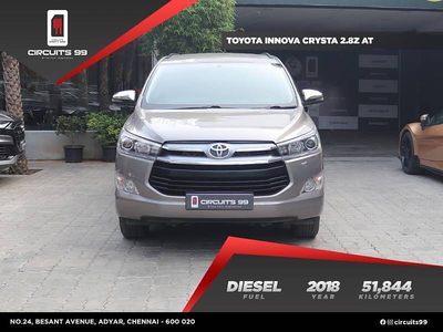 Used 2018 Toyota Innova Crysta [2016-2020] 2.8 ZX AT 7 STR [2016-2020] for sale at Rs. 24,50,000 in Chennai