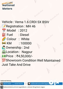 Hyundai Verna 2011-2014 1.6 SX CRDi (O), 2012, Diesel