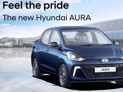 Hyundai Aura s cng car now available no waiting