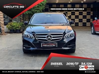Used 2016 Mercedes-Benz E-Class [2015-2017] E 250 CDI Edition E for sale at Rs. 30,00,000 in Chennai
