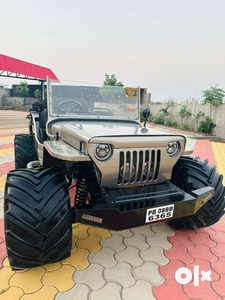 Open jeep modified by bombay jeeps haryana mahindra jeep modified thar