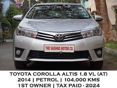 Used 2014 Toyota Corolla Altis [2011-2014] 1.8 VL AT for sale at Rs. 4,45,000 in Kolkat