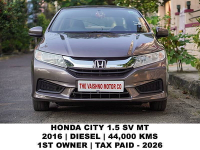 Used 2016 Honda City [2014-2017] SV Diesel for sale at Rs. 5,25,000 in Kolkat