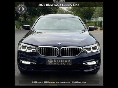 Used 2020 BMW 5 Series [2017-2021] 520d Luxury Line [2017-2019] for sale at Rs. 54,00,000 in Chandigarh