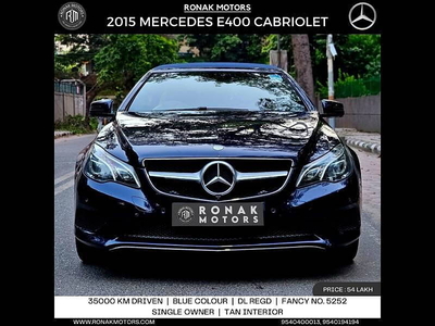 Used 2015 Mercedes-Benz E-Class Cabriolet E 400 Cabriolet for sale at Rs. 48,00,000 in Delhi