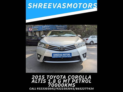 Used 2015 Toyota Corolla Altis [2014-2017] G Petrol for sale at Rs. 6,25,000 in Mumbai