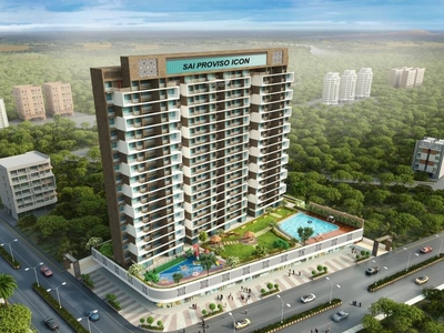 454 sq ft 1 BHK Apartment for sale at Rs 65.00 lacs in Proviso Sai Proviso Icon Greater Kharghar Roadpali in Kalamboli, Mumbai