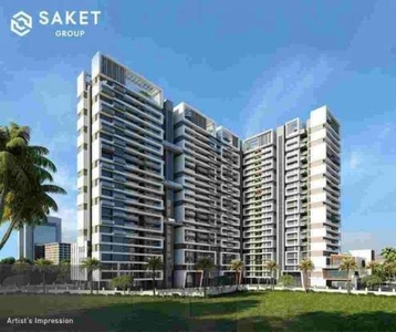 715 sq ft 1 BHK 1T East facing Apartment for sale at Rs 46.00 lacs in Anand Saket World 11th floor in Kalyan East, Mumbai