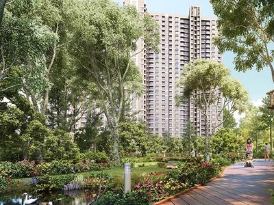 1075 sq ft 2 BHK 2T East facing Apartment for sale at Rs 1.05 crore in Lodha Kolshet Plot A Tower J 12th floor in Thane West, Mumbai