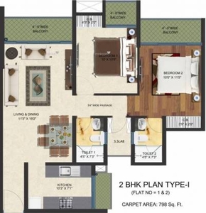 1277 sq ft 2 BHK 2T East facing Apartment for sale at Rs 100.00 lacs in Man One Avenue Park 40th floor in Thane West, Mumbai