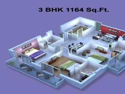 3 BHK Apartment 1164 Sq.ft. for Sale in