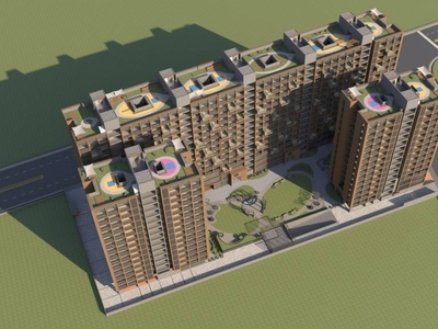 846 sq ft 3 BHK Apartment for sale at Rs 68.00 lacs in Om The Green Parmeshwar in Ghatlodiya, Ahmedabad