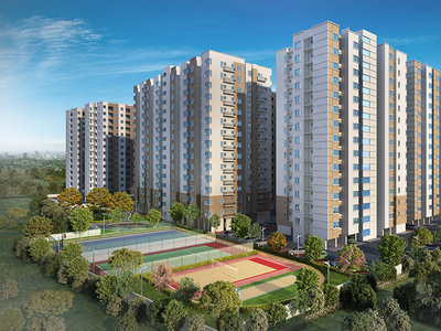 1122 sq ft 2 BHK 2T West facing Apartment for sale at Rs 87.00 lacs in Alliance Galleria Residences in Pallavaram, Chennai