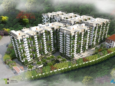 1265 sq ft 2 BHK Under Construction property Apartment for sale at Rs 89.82 lacs in Tripura Tripuras Green Alpha in Tellapur, Hyderabad