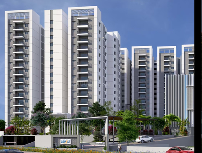 1860 sq ft 3 BHK 3T West facing Apartment for sale at Rs 1.51 crore in Ramky One Genext Towers in Uppal Kalan, Hyderabad