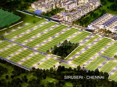 745 sq ft Plot for sale at Rs 37.25 lacs in DLF Parc Estate in Siruseri, Chennai