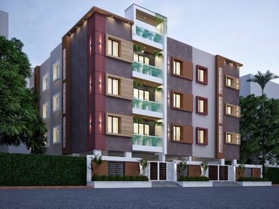 1146 sq ft 3 BHK Under Construction property Apartment for sale at Rs 65.90 lacs in MS KLM Flats in Kolathur, Chennai