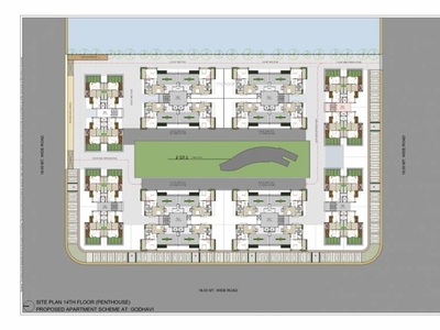 2200 sq ft 3 BHK 3T Apartment for sale at Rs 92.40 lacs in Kavisha The Canvas in Bopal, Ahmedabad