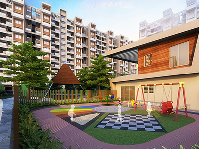 733 sq ft 2 BHK Under Construction property Apartment for sale at Rs 62.94 lacs in Sukhwani Skylines in Wakad, Pune
