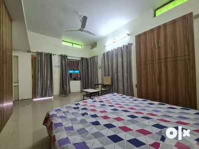 1 RK Furnished Ventilated Flat avavilable for rent in Chandrika Colony