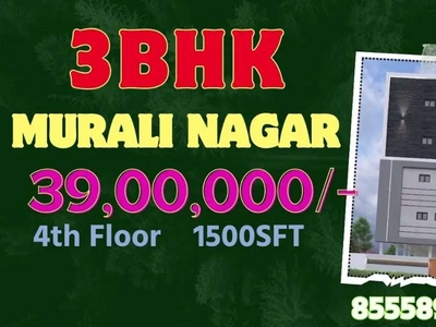 39 Lakhs 3Bhk Flat 1500Sft 4Th Floor No BPS PLAN