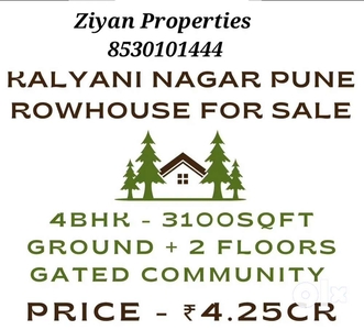 4bhk Row House For Sell In Kalyani Nagar