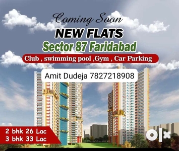 Luxury affordable flats 2 bhk 3 or 4 bhk booking open sec 87 fbd