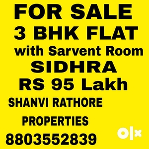3 bhk flat for sale in Sidhra Bypass Road