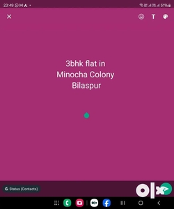 3 bhk flat in Minocha Colony Bilaspur