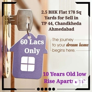 3BHK Flat for Sell in TP 44, Chandkheda Ahmedabad