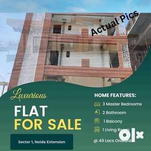 3bhk Flat Ready to Move Gated Society With Lift Facility