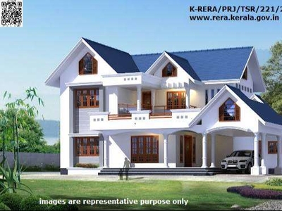 4 BHK - 10 CENT LAND - TRADITIONAL LOOK HOUSE FOR SALE IN THRISSUR