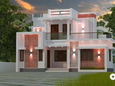 6.75 cent land and 1500sq. Ft house in Mapranam, Thrissur