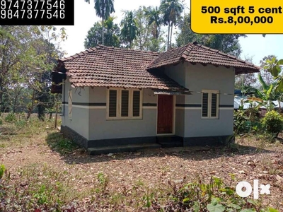 ERNAKULAM, ANGAMALY, MOOKKANOOR, OLIVE MOUNT 500sq.ft HOUSE AND 5 CENT