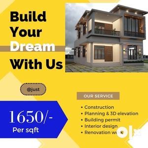 For house construction contracts and interior works