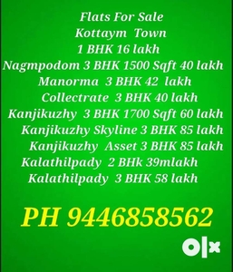 Kottayam Town All Type Flat and Apartments