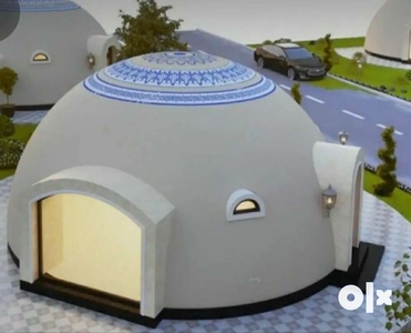 Low cost building dome house