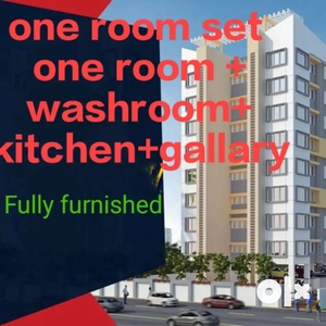 One bhk fully furnished with 90% loan